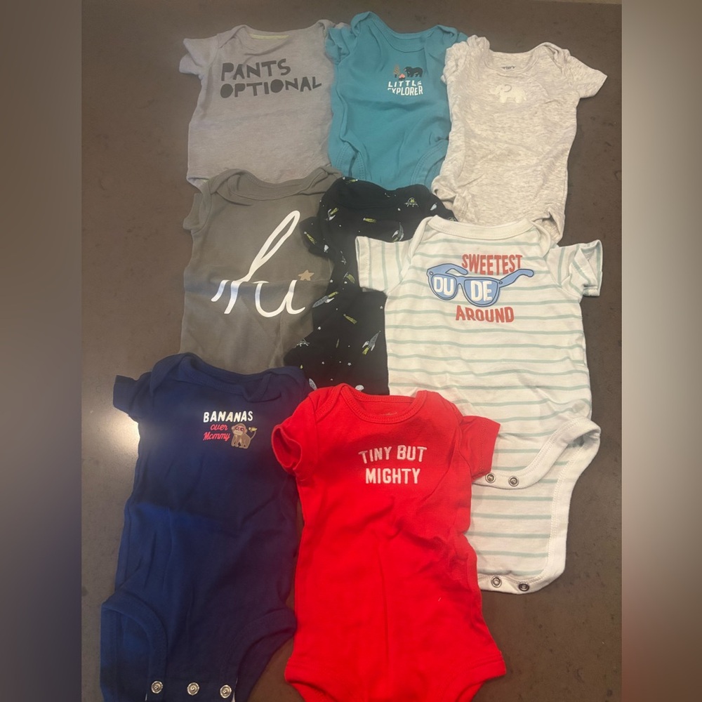 Assorted Baby Onesies Newborn Bundle